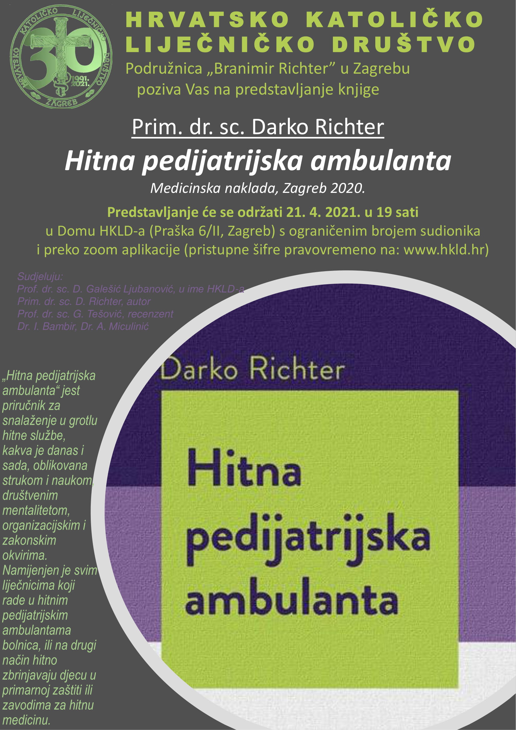 Plakat Richter Predstavljanje knjige 2 1