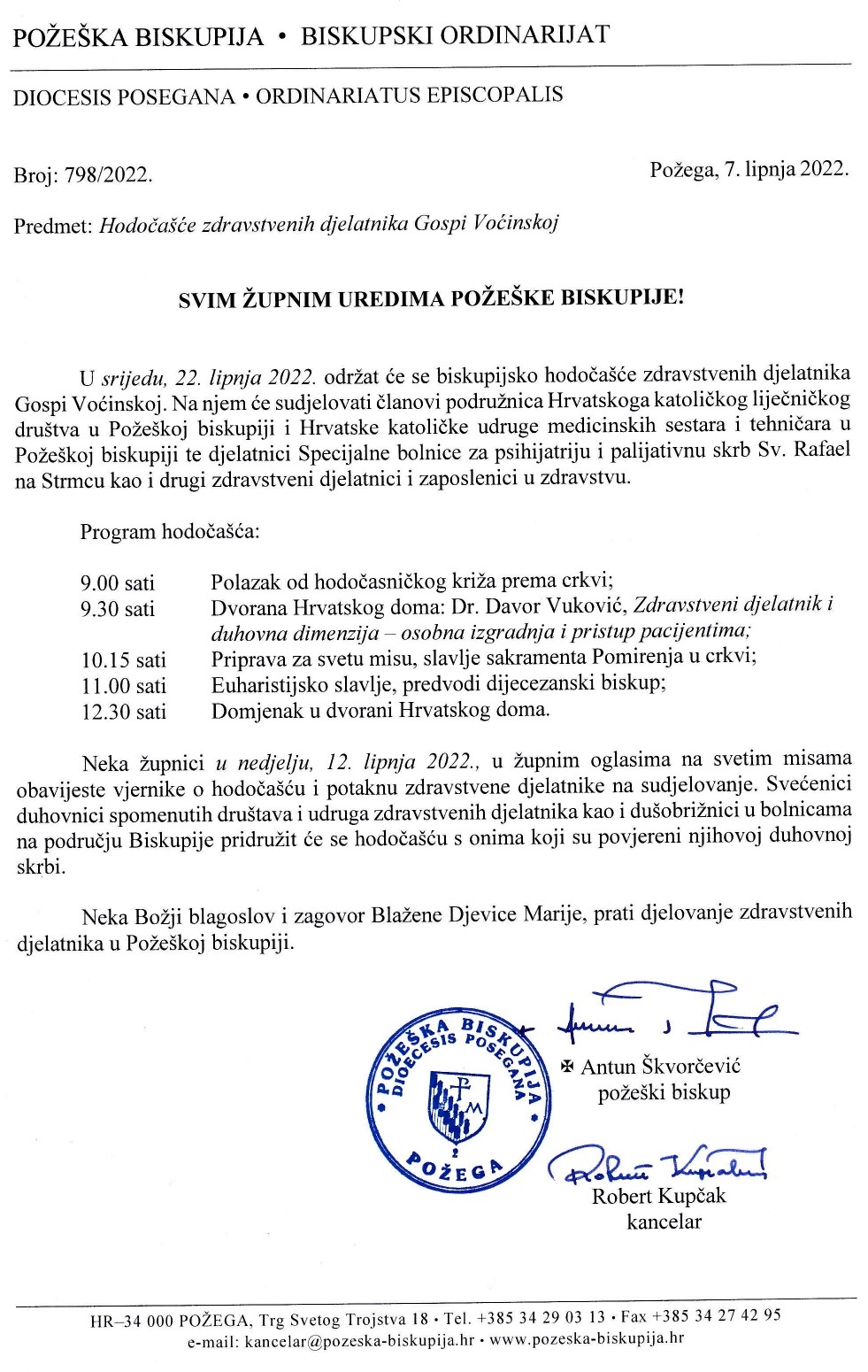 Hodočašće zdravstvenih djelatnika Gospi Voćinskoj 22.6.2022. page 0001 1